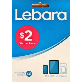 $2 Lebara 4G SIM pack triple size